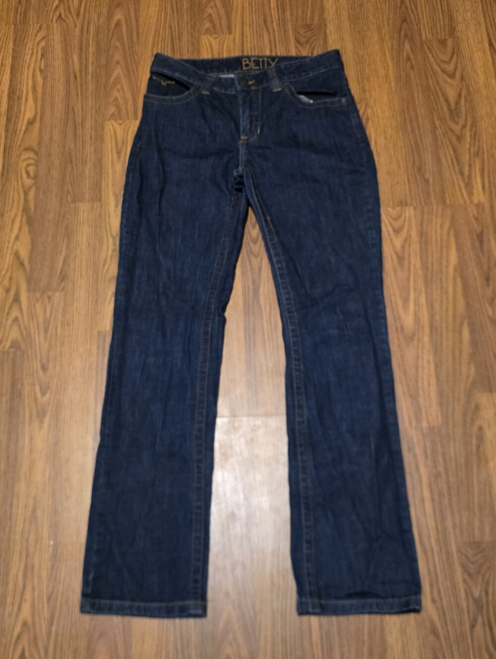 Kimes Ranch Betty Jeans Size 6/32 Made in USA Dark Wash Western Bootcut Denim